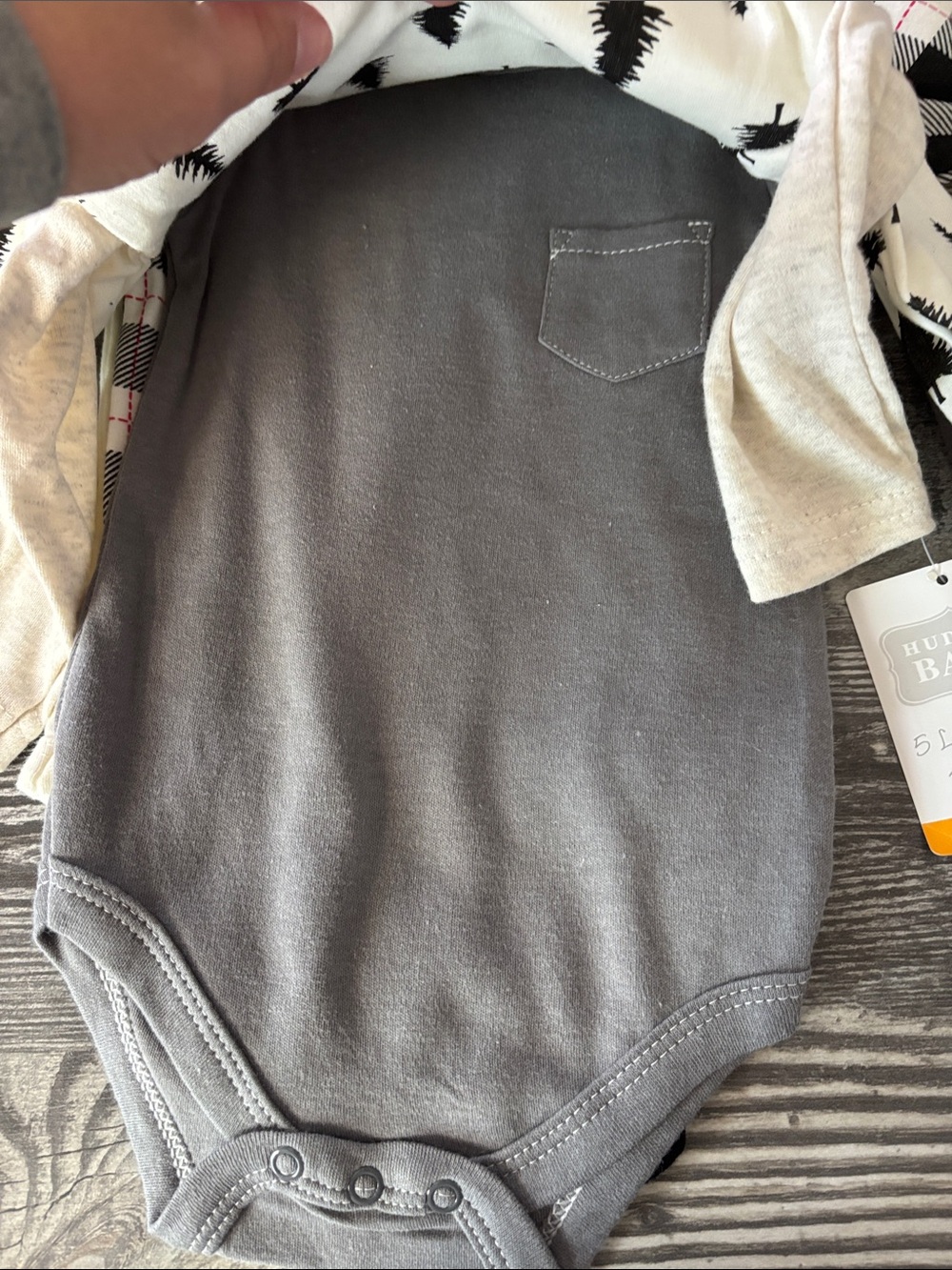 NWT Hudson Baby Onesies 5 pack - Picture 6 of 7